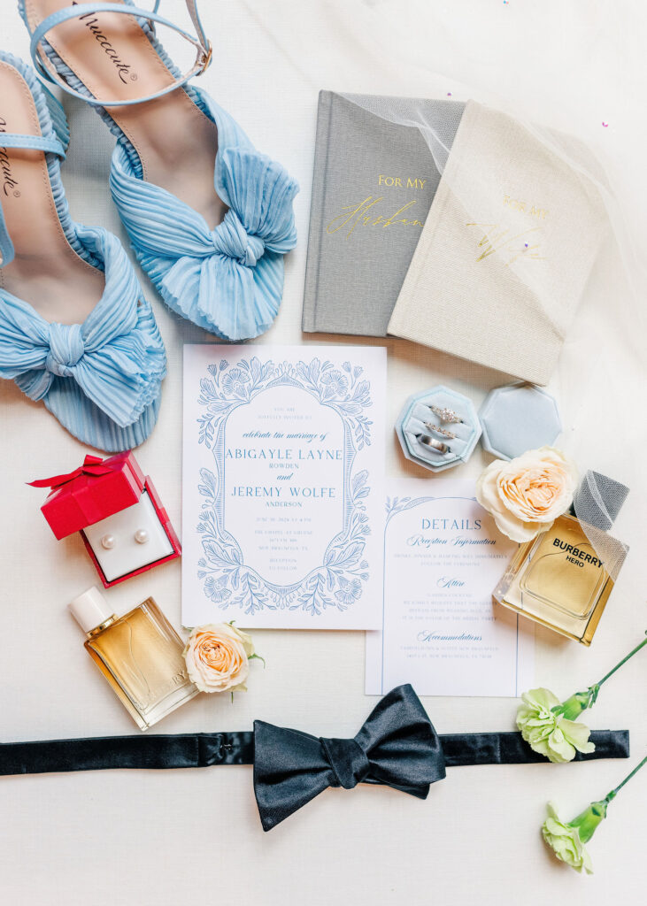 Beautiful wedding flatlay