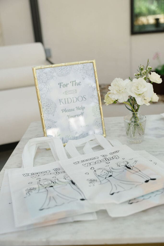 Interactive wedding guest activity for kids