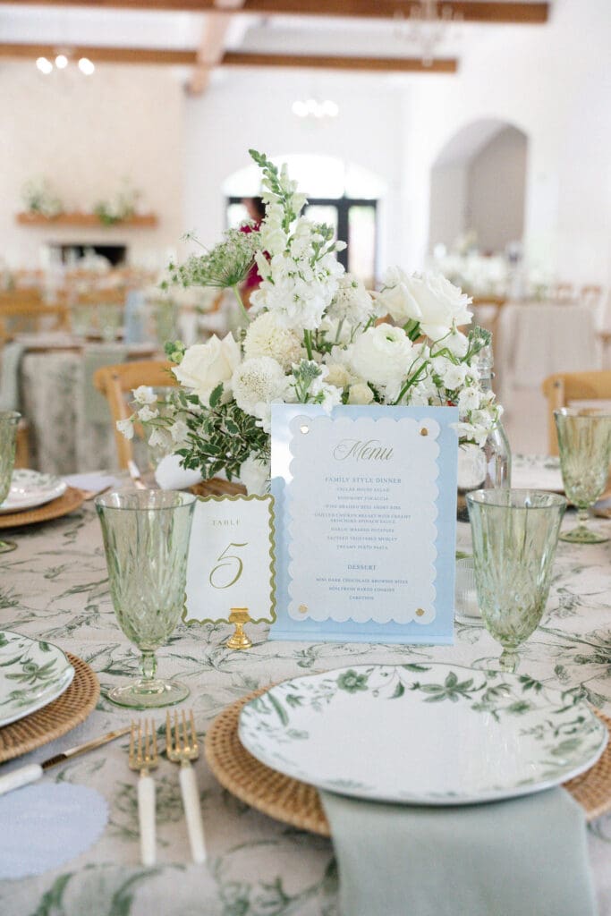 Preserve at Canyon Lake wedding guest table